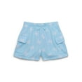 thumbnail image 1 of 365 Kids by Garanimals Girls Print French Terry Cargo Shorts, Sizes 4-10, 1 of 3