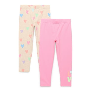 365 Kids by Garanimals Girls Print Leggings, 2-Pack, Sizes 4-10