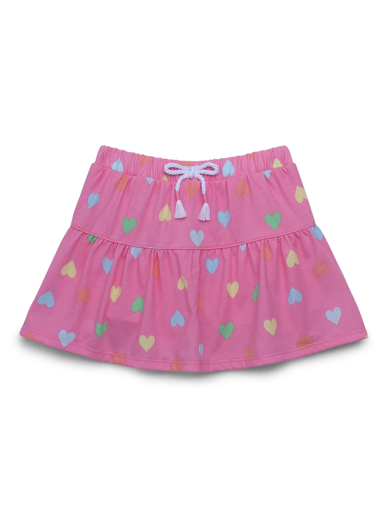 365 Kids by Garanimals Girls Print Tiered Scooter Skirt, Sizes 4-10