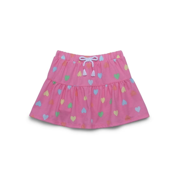 365 Kids by Garanimals Girls Print Tiered Scooter Skirt, Sizes 4-10