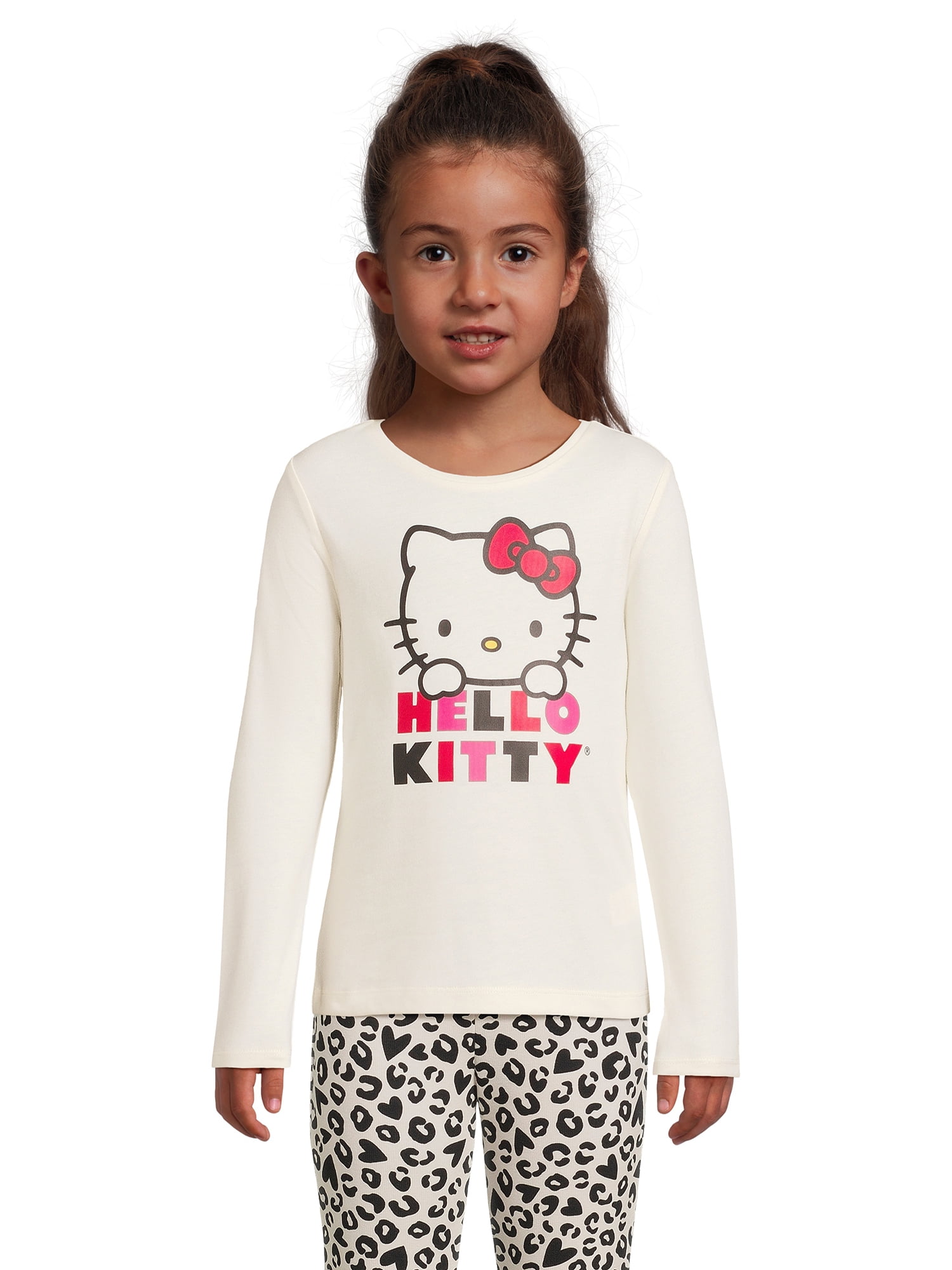 365 Kids by Garanimals Long Sleeve Hello Kitty T-Shirt, Sizes 4-10 ...