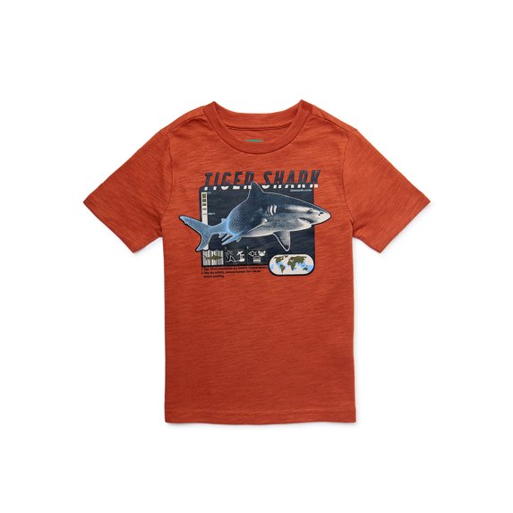 365 Kids from Garanimals Boy's Short Sleeve Crew Neck Slub Graphic T-Shirt