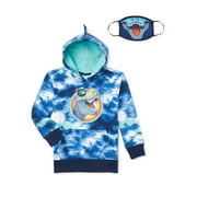 365 Kids from Garanimals Boys' Critter Hoodie and Face Mask, Sizes 4-10