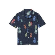 365 Kids from Garanimals Boys Mix and Match Camp Shirt with Short Sleeves, Sizes 4-10