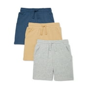 365 Kids from Garanimals Boys Mix and Match French Terry Shorts, 3-Pack, Sizes 4-10