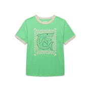 365 KIDS FROM GARANIMALS 365 Kids by Garanimals Boys Mix and Match Front Back Graphic Ringer Tee with Short Sleeves, Sizes 4-10