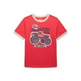 thumbnail image 1 of 365 Kids by Garanimals Boys Mix and Match Graphic Ringer Tee with Short Sleeves, Sizes 4-10, 1 of 3