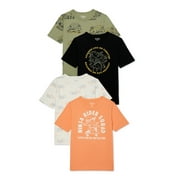 365 Kids from Garanimals Boys Mix and Match Tees, 4-Pack, Sizes 4-10