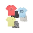 thumbnail image 1 of 365 Kids by Garanimals Boys Mix and Match Tees and Shorts Kidpack, 6-Piece, Sizes 4-10, 1 of 7