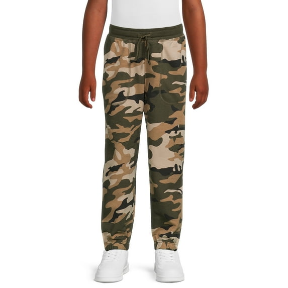 365 Kids from Garanimals Boys Print French Terry Joggers, Sizes 4-10