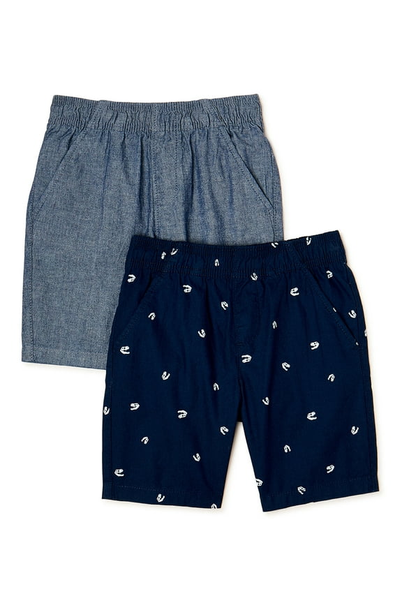 Boys Shorts, 2-Piece Multipack, Sizes 4-10