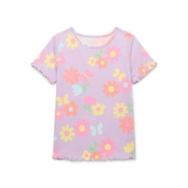 Infants Scalloped Scoop Neck Top Bubblegum Pink 24M