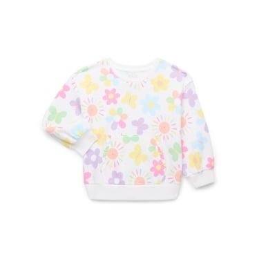 365 Kids by Garanimals Girls Fleece Top with Long Sleeves, Sizes 4-10