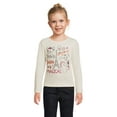 thumbnail image 1 of 365 Kids from Garanimals Girls Graphic Tee with Long Sleeves, Sizes 4-10, 1 of 5