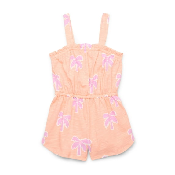 365 Kids by Garanimals Girls Mix and Match Elevated Romper, Sizes 4-10
