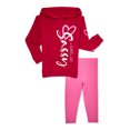 thumbnail image 1 of 365 Kids from Garanimals Girls' Oversized Hoodie and Leggings Outfit Set, 2-Piece, Sizes 4-10, 1 of 4