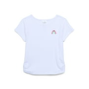 365 KIDSBYGARANIMALS 365 Kids by Garanimals Girls Rib Tee with Short Sleeves, Sizes 4-10