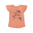 thumbnail image 1 of 365 Kids from Garanimals Girls Ruffle Sleeve T-Shirt, Sizes 4-10, 1 of 1
