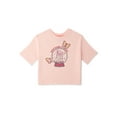 thumbnail image 1 of 365 Kids from Garanimals Girls Short Sleeve Boxy Graphic Tee, Sizes 4-10, 1 of 3