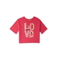 thumbnail image 1 of 365 Kids from Garanimals Girls Short Sleeve Boxy Graphic Tee, Sizes 4-10, 1 of 3