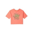 thumbnail image 1 of 365 Kids from Garanimals Girls Short Sleeve Boxy Graphic Tee, Sizes 4-10, 1 of 3