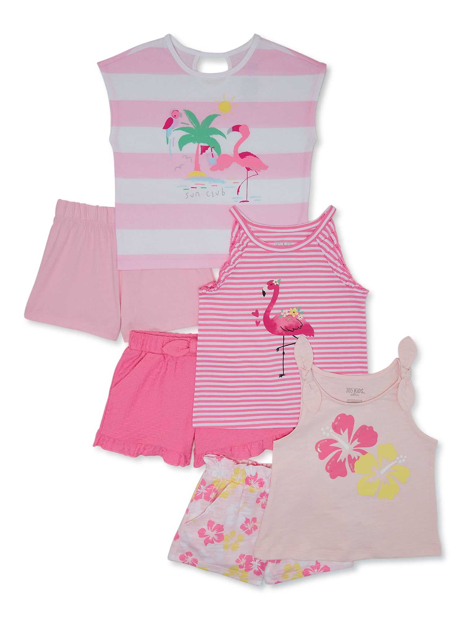 365-kids-from-garanimals-girls-tank-top-and-short-outfit-set-6-pieces