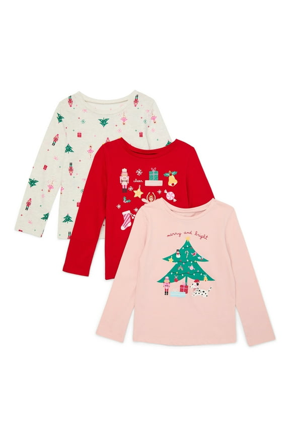 Toddler Girls Holiday Outfit Set, 5-Piece, Sizes 4-10