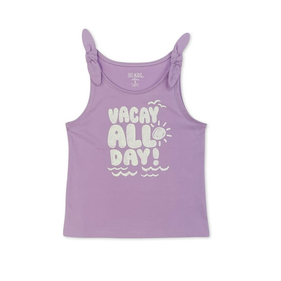 365 Kids by Garanimals Mix and Match Tie Shoulder Tank Top, Sizes 4-10