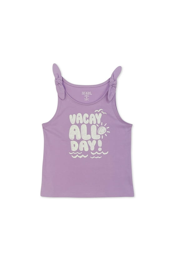 365 Kids by Garanimals Mix and Match Tie Shoulder Tank Top, Sizes 4-10