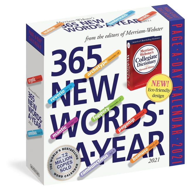 365 New WordsAYear PageADay Calendar 2021