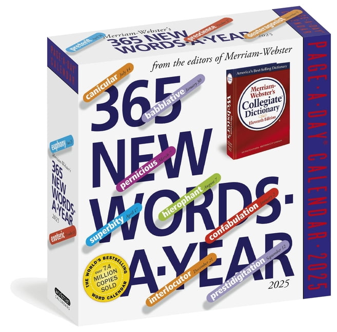 365 New Words-A-Year Page-A-Day(r) Calendar 2025: From the Editors of Merriam-Webster, (Paperback)