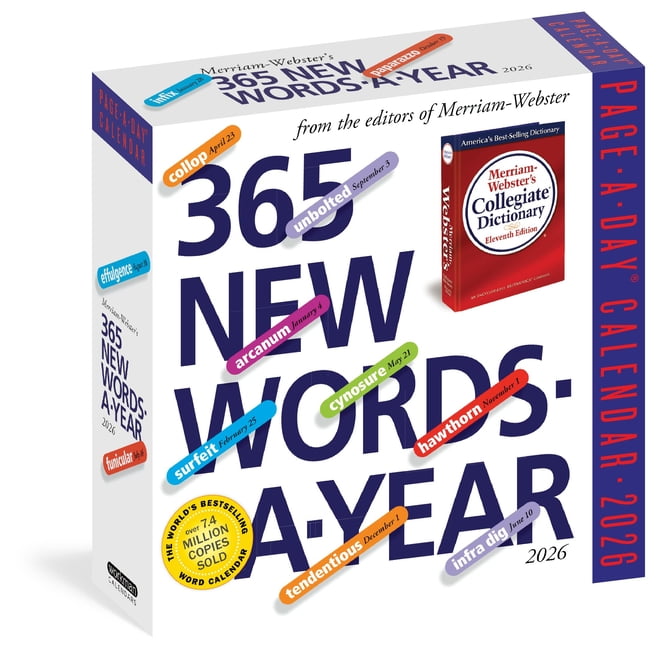 365 New Words-A-Year Page-A-Day(r) Calendar 2026: From the Editors of Merriam-Webster, (Paperback)