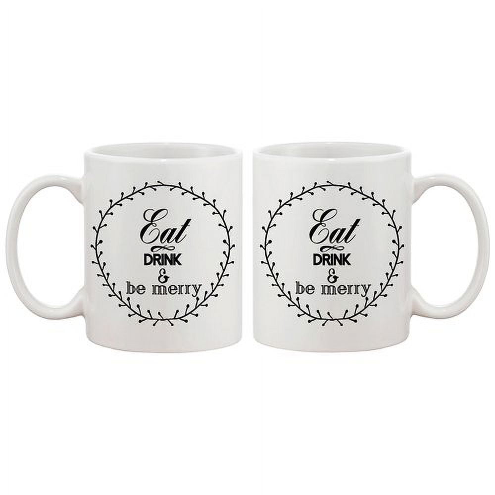 White Ceramic Christmas Mug with Festive Quote