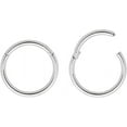 thumbnail image 2 of 365 SLEEPERS Sterling Silver Hinged Hoop Septum Helix Tragus Nose Ring Sleeper Earrings - Hand Made In Australia - Nickel Free Hypoallergenic (10mm 2 of 12