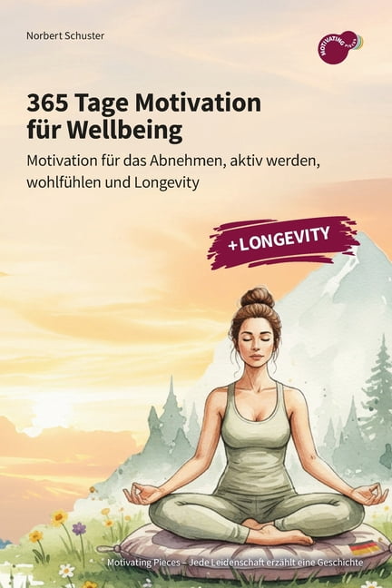 365 Tage Motivation fÃ¼r Wellbeing: Motivation fÃ¼r das Abnehmen, aktiv werden, wohlfÃ¼hlen und Longevity, (Paperback)