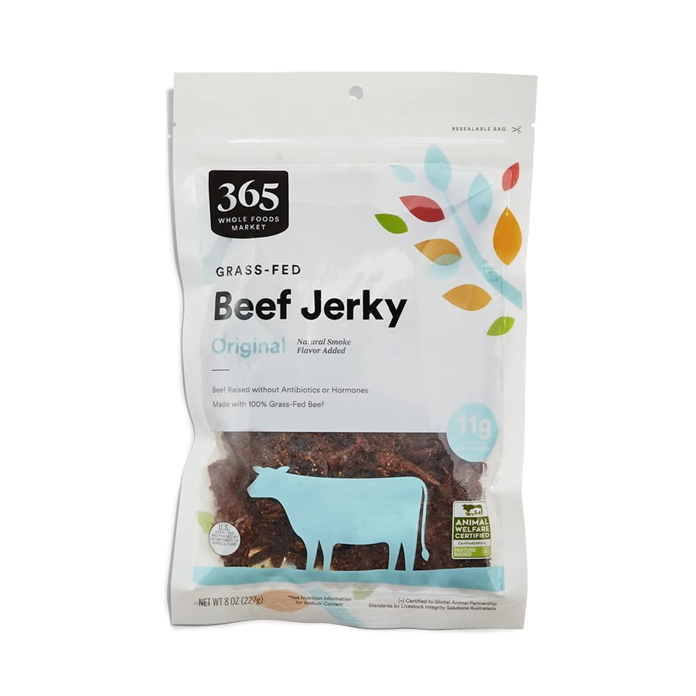 365 by Whole Foods KEF28 Market, Original Family Size Beef Jerky, 8 Ounce