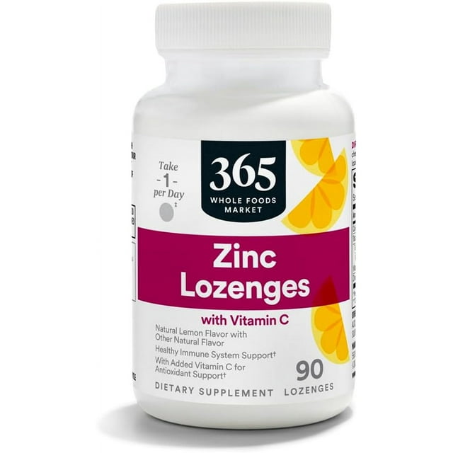 365 by Whole Foods Market, LOunceenges Zinc Vitamin C, 90 Count
