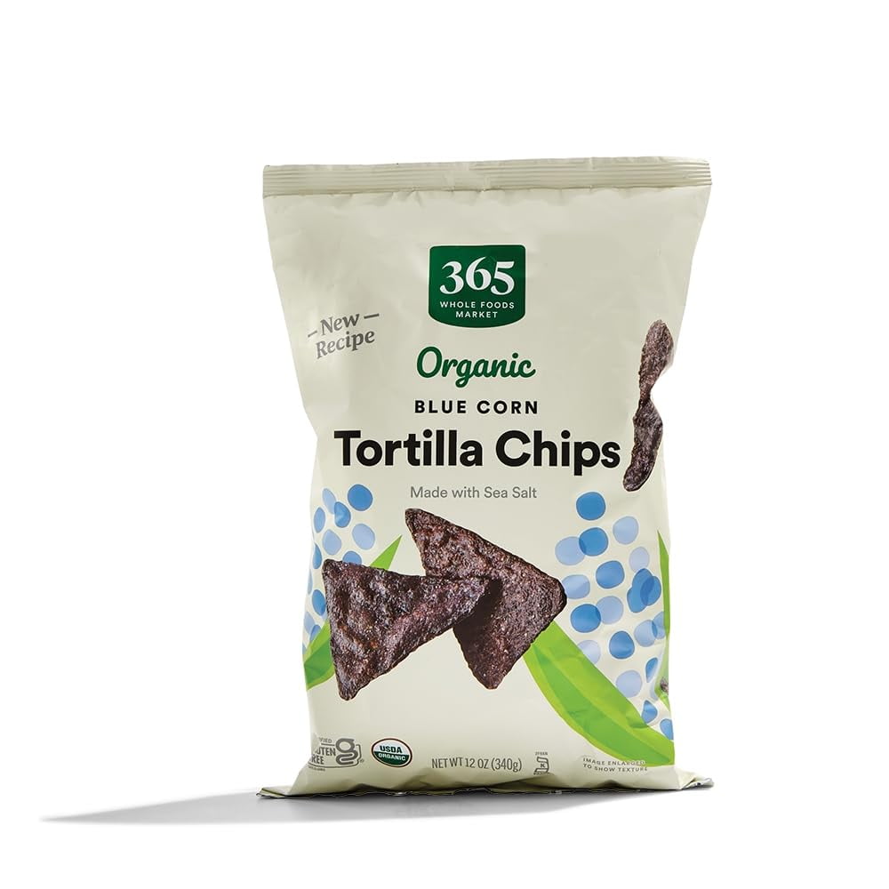 365 by Whole Foods Market, Organic Blue Corn Tortilla Chips, 12 Ounce
