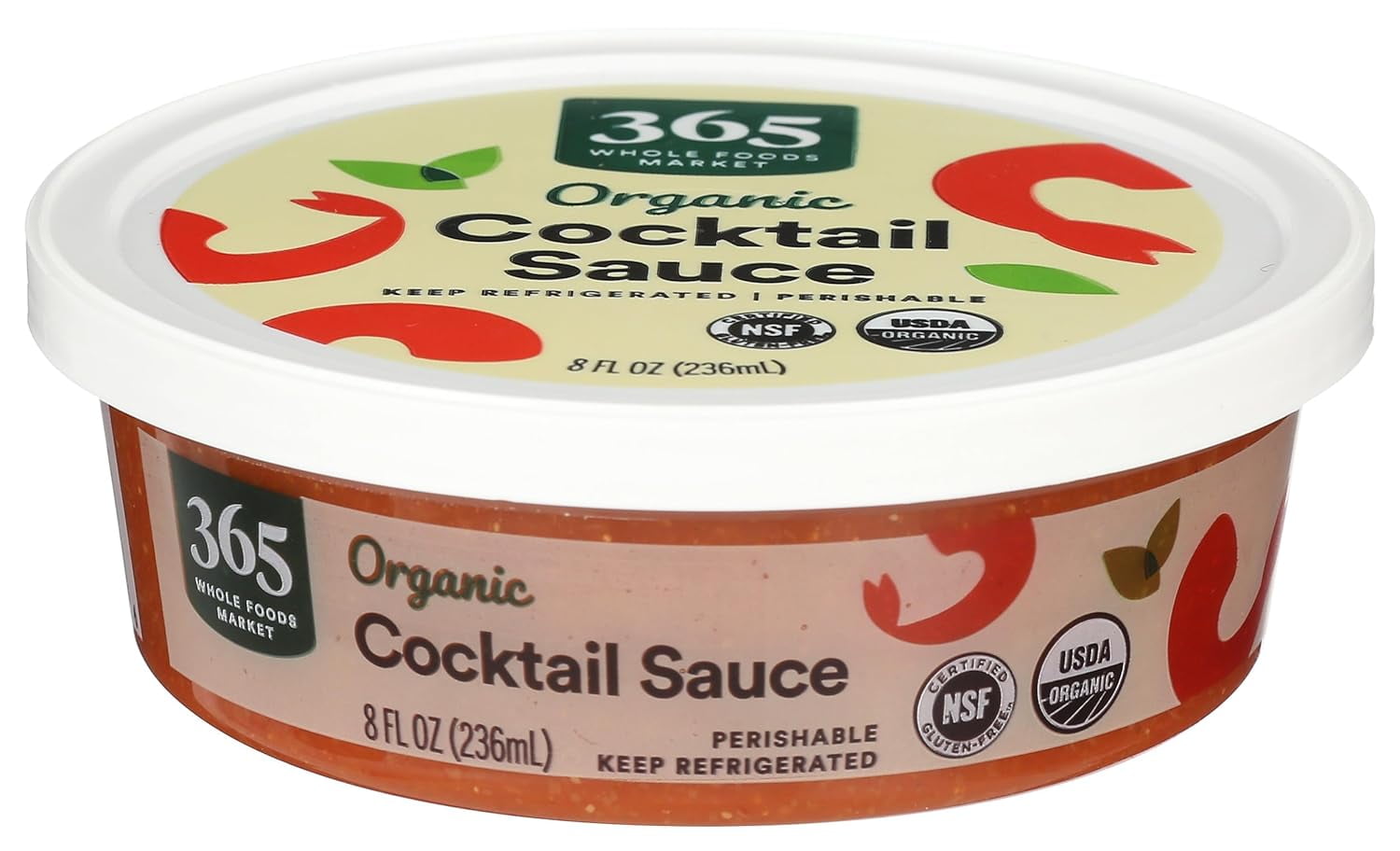 365 by Whole Foods Market, Organic Refrigerated Cocktail Sauce, 8 Fl Oz