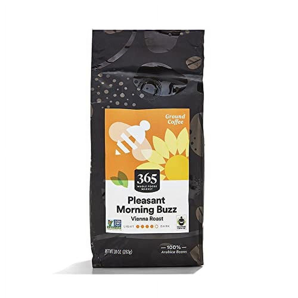 365 by Whole Foods Market, Pleasant Morning Buzz Vienna Roast Ground Coffee, 10 Ounce