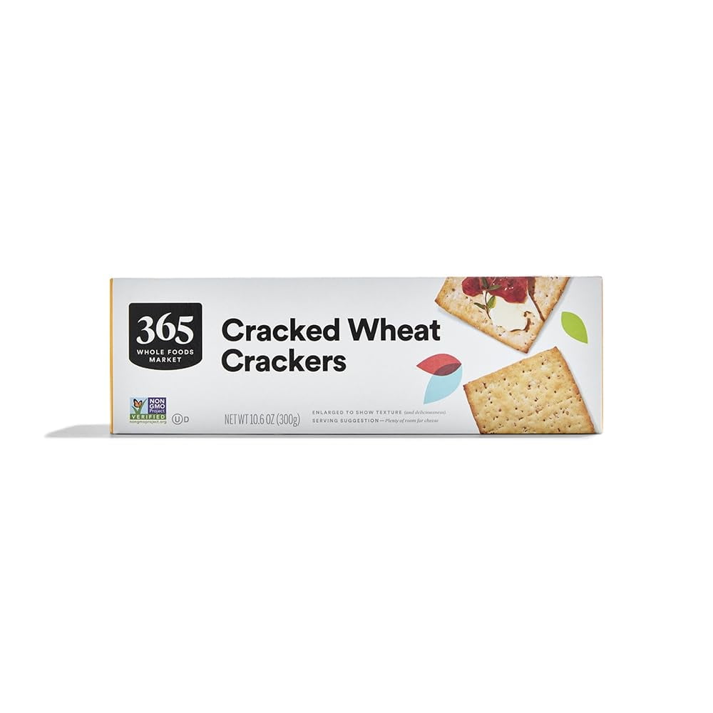 365 by Whole Foods YYF14 Market, Cracked Wheat Crackers, 10.6 OZ