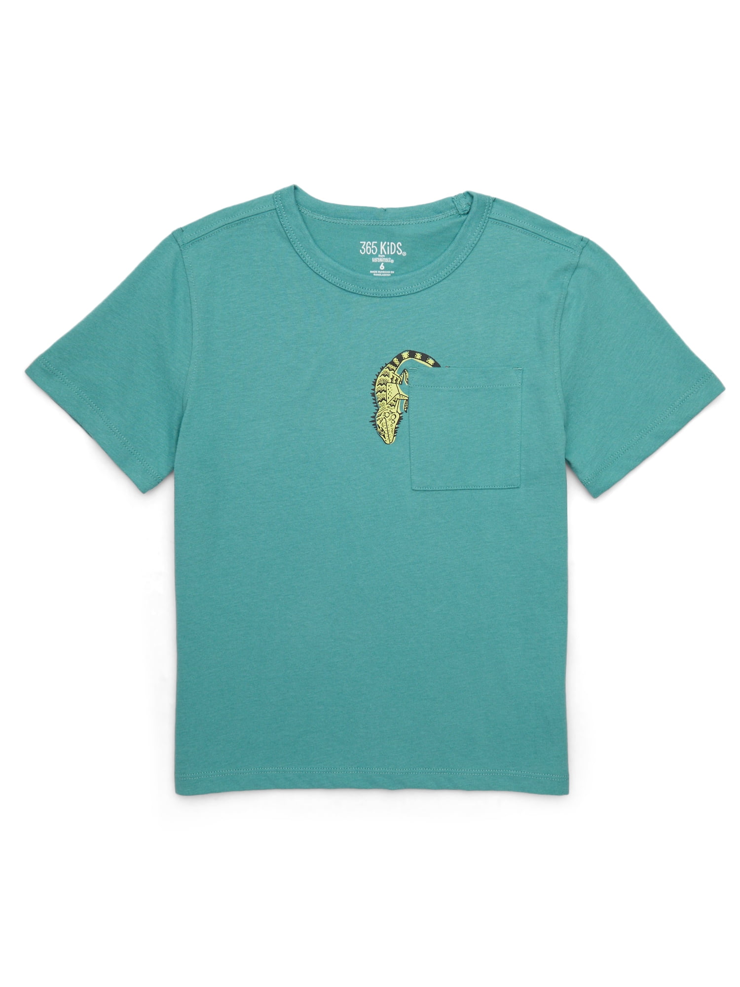 365 Kids by Garanimals Boys Critter Graphic Pocket Tee, Sizes 4-10