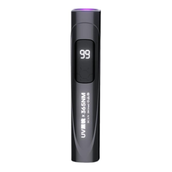 365nm UV Flashlight Blacklight for Pet Urine Detection, Counterfeit Money Check, Fluorescent Agent Inspection - Portable USB Rechargeable LED UV Light