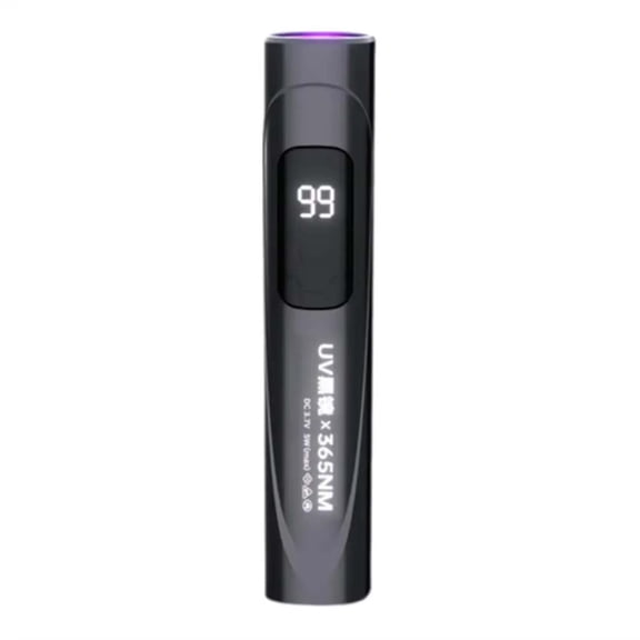 365nm UV Flashlight Portable LED Blacklight for Counterfeit Money Detection and Fluorescence Testing Aluminum Black Light Inspection Torch Black