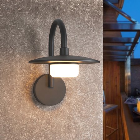 36607-white Wall Light Outdoor LED Barn Lights GX53 LED Bulb 6.5W 650Lm 3000K 3607 Grey Brown 7 to 12 Inches 7 to 12 Inches
