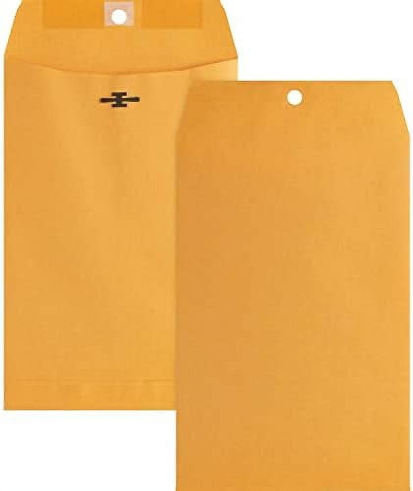 36660 Clasp Envelopes, 28 Lb., 6Inch X9Inch, 100/Bx, Brown
