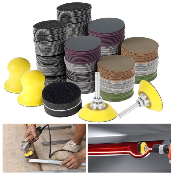 368 Pcs 2 Inch Silicon Carbide Wet Dry Sanding Disc Set Professional Surface Leveling368pcs)