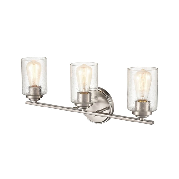 Open Box 3683-SN-Millennium Lighting-3 Light Bath Vanity-7.88 Inch Tall and 22 Inch Wide-Satin Nickel Finish