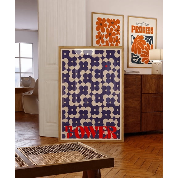 369 Prints 70S Retro Poster, Y2K Print, 70S Psychedelic, Funky Wall Decor, Aesthetic Art, Flower Pattern Print, Vintage Decor, 80S 70S 60S Art UNFRAMED, 24x36