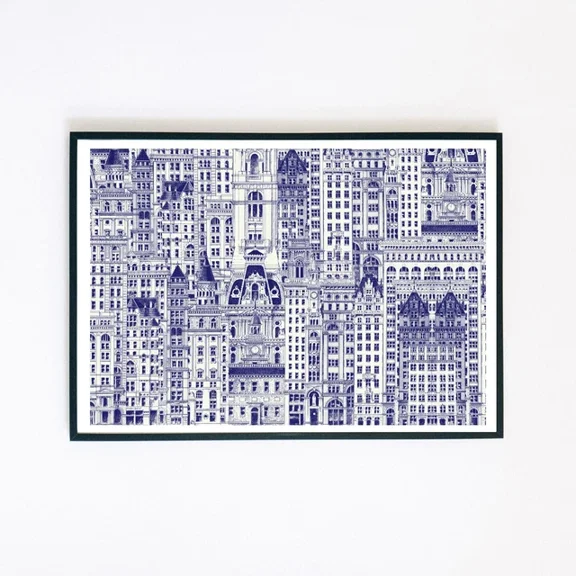 369 Prints Abstract Buildings Retro Architecture Collage Illustration- No Framed, Vintage Wall Art, Trendy Retro Print, Room Decor, Wall Art UNFRAMED, 12x18